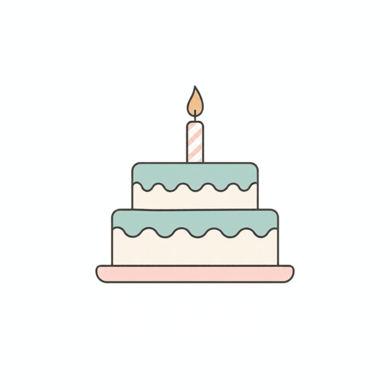 Icon image of a birthday cake.