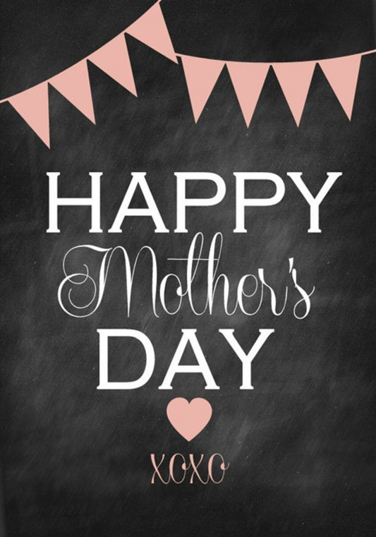 Mother's Day greeting card featuring chalkboard-style lettering.